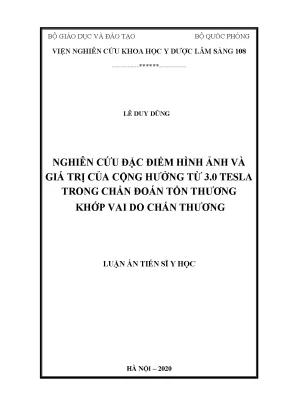 Nghiên cứu giá trị hình ảnh cộng hưởng từ 3.0 Tesla 