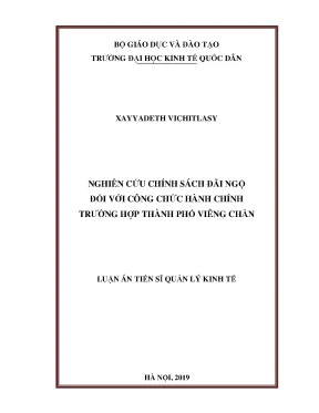 Nghiên cứu chính sách đãi ngộ công chức hành chính tại