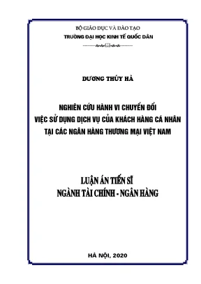 Nghiên cứu hành vi chuyển đổi dịch vụ ngân hàng cá nhân