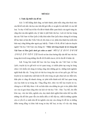 So sánh nhân vật trong truyện kỳ ảo Việt Nam và Hàn Quốc