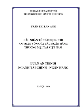 Các nhân tố ảnh hưởng đến an toàn vốn ngân hàng thương