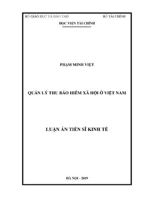 Quản lý thu bảo hiểm xã hội tại Việt Nam: Nghiên cứu và