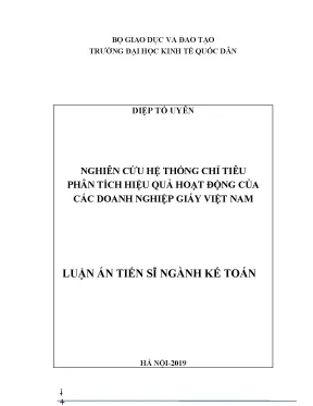 Phân Tích Hiệu Quả Hoạt Động Doanh Nghiệp Giấy Tại Việt Nam