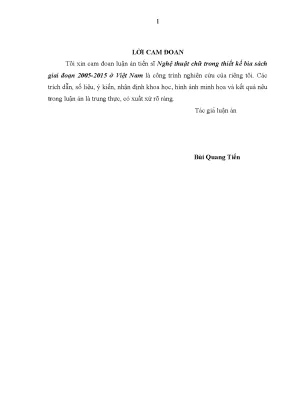Nghệ Thuật Chữ Trong Thiết Kế Bìa Sách Việt Nam (2005-2015)