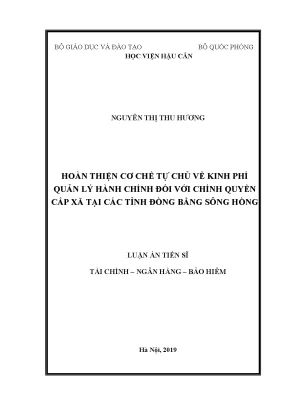Cải thiện cơ chế tự chủ kinh phí quản lý hành chính cấp 