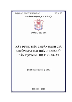 Tiêu chuẩn đánh giá khuôn mặt hài hòa cho người dân tộc 
