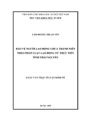 Bảo vệ quyền lợi người lao động chưa thành niên theo 