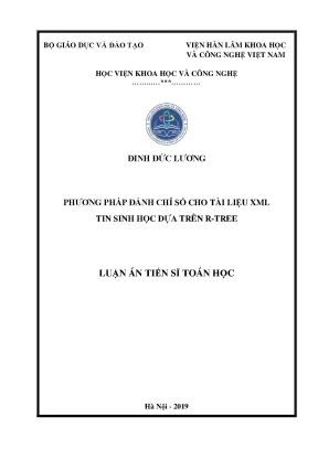 Phương Pháp Đánh Chỉ Số Tài Liệu XML Tin Sinh Học Dựa 