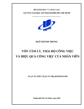 Tâm Lý Thái Độ Công Việc và Hiệu Quả Làm Việc của Nhân Viên