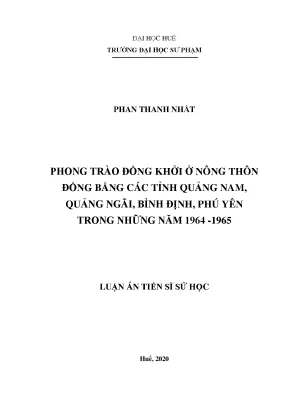 Phong trào Đồng Khởi ở nông thôn miền Trung 1964-1965