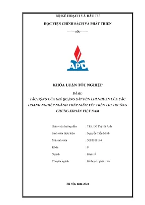 Tác động của giá quặng sắt đến lợi nhuận doanh nghiệp 