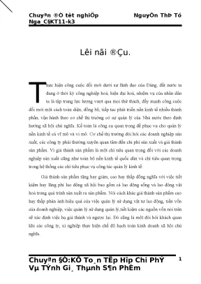 Chi phí sản xuất và giá thành sản phẩm tại công ty xây 