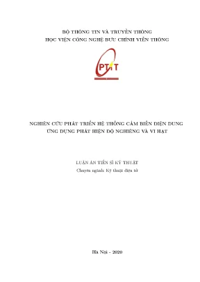 Nghiên cứu hệ thống cảm biến điện dung cho phát hiện độ 