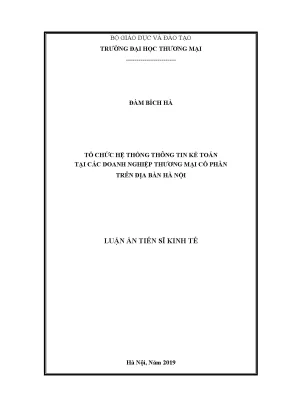 Hệ thống thông tin kế toán cho doanh nghiệp thương mại