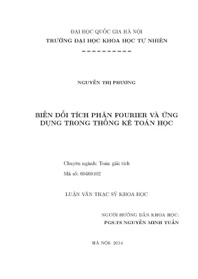 Biến Đổi Tích Phân Fourier và Ứng Dụng Trong Thống Kê 