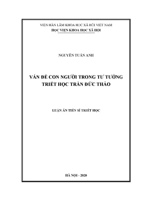 Con Người Trong Tư Tưởng Triết Học Trần Đức Thảo