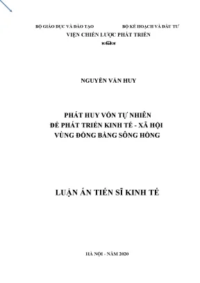 Phát huy vốn tự nhiên để phát triển kinh tế xã hội vùng 