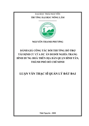 Đánh giá công tác bồi thường và tái định cư dự án di dời