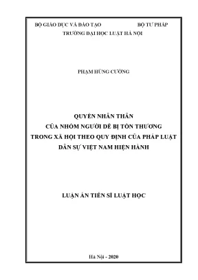 Quyền nhân thân của nhóm người dễ bị tổn thương theo