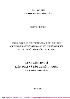 Đánh giá chuyển đổi đất trồng lúa sang đất phi nông 