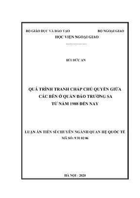 Phân tích tranh chấp chủ quyền ở quần đảo Trường Sa từ 