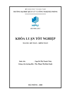 Tổ Chức Kế Toán Doanh Thu Chi Phí Tại Công Ty TNHH Bảo Phúc