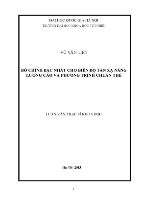 Nghiên cứu biên độ tán xạ năng lượng cao trong luận văn 