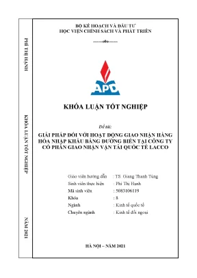 Giải pháp tối ưu giao nhận hàng hóa nhập khẩu bằng đường 
