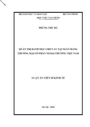 Quản trị danh mục cho vay tại Vietcombank: Nghiên cứu và