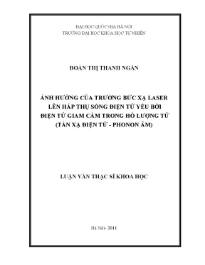 Ảnh hưởng của bức xạ laser đến hấp thụ sóng điện từ 