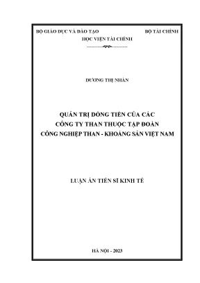 Quản trị dòng tiền trong các công ty than thuộc Tập đoàn