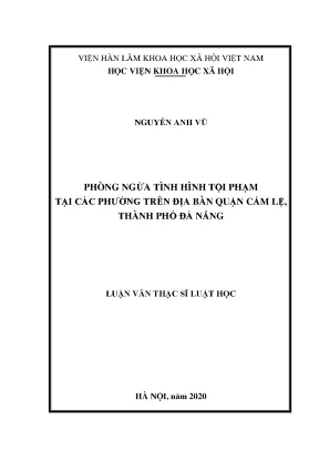 Phòng Ngừa Tội Phạm Tại Quận Cẩm Lệ, Đà Nẵng: Nghiên Cứu 
