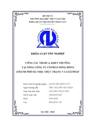 Giải pháp nâng cao công tác thi đua khen thưởng tại Tổng 