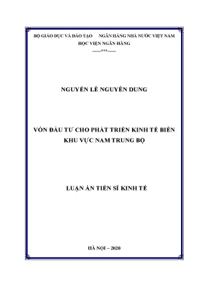 Đầu Tư Phát Triển Kinh Tế Biển Khu Vực Nam Trung Bộ
