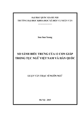 So sánh biểu trưng 12 con giáp trong tục ngữ Việt Nam và 