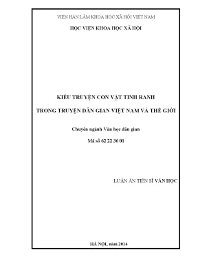 Truyện Con Vật Tinh Ranh Trong Dân Gian Việt Nam Và Thế Giới