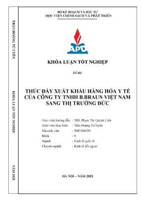 Thúc đẩy xuất khẩu hàng hóa y tế của B. Braun Việt Nam 