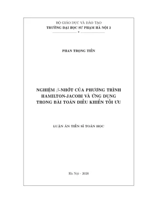Nghiên cứu nghiệm β nhớt trong phương trình 