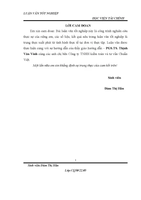 Quy trình kiểm toán khoản phải trả người bán tại công ty