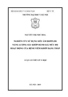 Nghiên cứu siêu âm Doppler năng lượng sáu khớp trong 