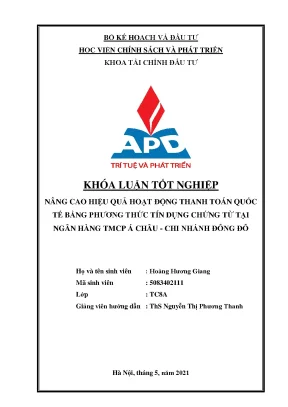 Tối ưu hóa thanh toán quốc tế qua tín dụng chứng từ tại 