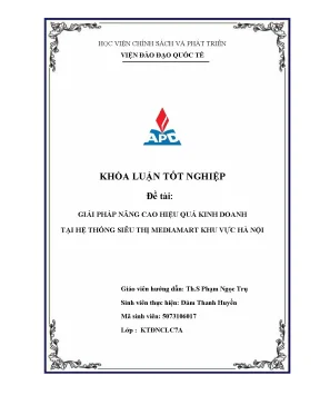 Giải pháp nâng cao hiệu quả kinh doanh tại siêu thị
