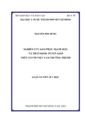 Nghiên cứu giải phẫu mạch máu và thần kinh tuyến giáp ở 