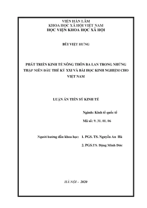 Kinh nghiệm phát triển kinh tế nông thôn từ Ba Lan cho