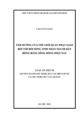 Ảnh hưởng của thế giới quan Phật giáo đến đời sống tinh 