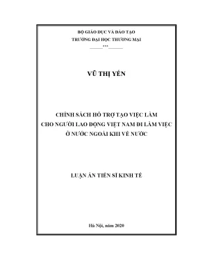 Chính sách hỗ trợ việc làm cho lao động Việt Nam hồi