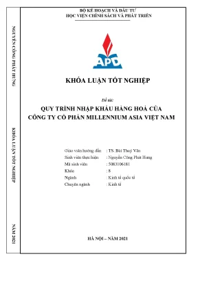Quy trình nhập khẩu hàng hóa tại Công ty Cổ phần 