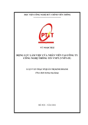 Động Lực Làm Việc Của Nhân Viên Tại VNPT IT