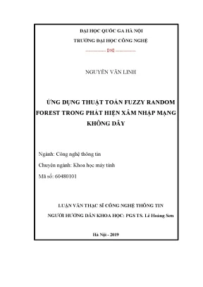 Phát hiện xâm nhập mạng không dây bằng thuật toán fuzzy