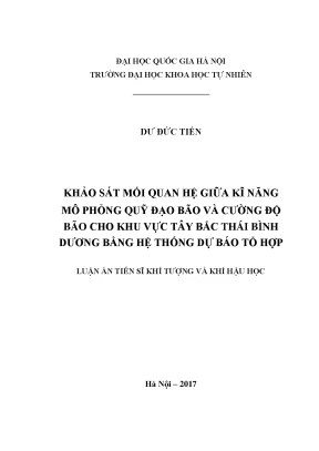 Khảo sát mối quan hệ giữa kỹ năng mô phỏng bão và cường 